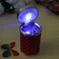 Holder Cup Ashtray Cigarette Car Travel LED Red Blue Light Portable - 6