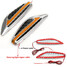 Turn Signal Pair Universal LED Fender Side Light Light Blade Car Steel Ring - 7