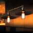 Industrial Double Retro Umbrella Rural Black Wall Lamp - 3