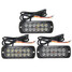 12 LED Flashing Light Breakdown Indicator Lamp 12V-24V Strobe Warning Lamp 36W Grill Recovery - 9