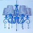 Wrought Iron Bedroom Crystal Mediterranean Droplight Study - 3