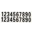 Vinyl Decal White Number Stickers Reflective Sticker Car Black Street - 5