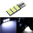 T10 5630 LED White Light Replacement Light 9SMD Car Bulb Canbus Error Free - 1