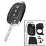 FOB 3 Shell Hyundai Santa Button Flip Key Car Remote Key Case Fold - 1