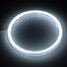Pair 12V Halo Ring Warning COB Outside Car Headlight Angel Eyes Lamps Ring - 3