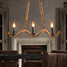 Chandeliers Bar Candle Restaurant Hemp Pendant Vintage Rope Chandelier - 6
