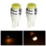 Wedge Bulb Turn Signal Lamp Pair Amber W5W LED Side Maker Light Car 12V T10 1.5W - 1