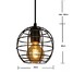 Dining Room Shape Black Europe Style Vintage Globe Chandeliers - 5