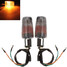 Signal Lights Amber Light Universal Turn Indicators Chrome Motorcycle - 1