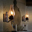 Glass Wall Sconce Bedside Retro Wall Light Industrial Fixture - 1
