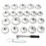 23pcs Aluminum Oil Filter Wrench Silver Remover Tool Cup Kit Socket AU Type Removal - 1