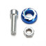 M5 Universal Motor Bike Body Wind Screenn 5mm Blue Kit Screw Bolt - 1