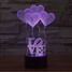 100 Decoration Atmosphere Lamp Led Night Light Love Star Novelty Lighting Wars 3d - 1