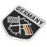 German Alloy Metal Emblem Badge Flag Racing Decal decorative sticker - 3