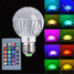 Rgb Led Ac 85-265v Bulb Lamp E27 Lighting Remote Control - 3