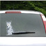 Moving Cartoon 3D Lovely Cat Car Stickers Decals Tail Rear Window Wiper Reflective - 3