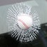 Adhesive Decal Wind Shield Car Sticker Window Glass Hit Baseball 3D - 1