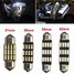 Pair Reading Number Plate Lights Car Festoon 12LED Canbus NO Error - 1