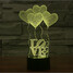 100 Decoration Atmosphere Lamp Led Night Light Love Star Novelty Lighting Wars 3d - 4