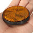 2inch Orange Dirt Bikes Bikes Motorcycles Round 2Pcs Universal ATV Reflectors - 7