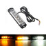 Flashing Car Strobe Light Emergency Lamp Lighting Warning Amber White 18W LED - 10