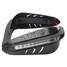 Black DRL Motorcycle Protective Hand Guards Brush 12V LED Indicator Light - 1