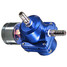 Fuel Pressure Regulator Pressure Gauge Adjustable Blue PSI - 4