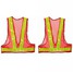 Reflective Vest High Visibility 2Pcs Yellow Gear Warning Safety Orange - 2