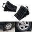 Stop Block Wheel Tyre Antislip Antiskid 2Pcs Vehicle Car Truck Tool Universal Tire Black - 1