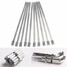 Cable Wire Straps 10pcs Ties Stainless Steel Metal Wraps Exhaust 150mm - 3
