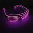EL Wire Neon LED Light Shaped Shutter Glasses Fashionable Costume Party - 10