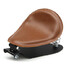 XL883 XL1200 Leather Seat Iron X48 Cover For Harley Sportster Brown Frame - 1