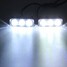 Kit Truck Car Running Bright White Light Driving Lamp Daylight 2Pcs 3 Led - 2