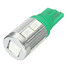 10pcs T10 0.17A 2.3W 20Lm Green 5730 LED Side Marker Indicator Light - 5