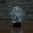 Amazing Color-changing 3d Illusion 100 Table Lamp Shape Led - 2