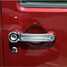 One 4 Pcs Door Handle Cover Trim Jeep Wrangler JK Silver ABS - 4