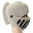 knight Winter Warm Stripes Riding Unisex Hat Cap Helmet Knit Ski Wool - 3