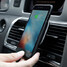 Qi Wireless Black Phone Air Vent Mount Charger Car Magnetic - 1