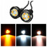 Backup Light Eagle Eye LED Daytime Running Dual Color Car Motorcycle LED Pair DRL - 4