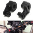 Bar Mount Riser Fat 22mm Motorcycle Handlebar Bracket Black Aluminum Handle 8 Inch Clamps - 1