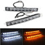 Daytime Running Driving Lights White DRL Turn Signal LED 9LED - 1