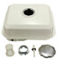 White Fuel Gas Tank Honda GX160 5.5HP Gas Cap Filter Petcock - 1