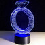 Led Colorful 100 Ring Diamond 3d Creative - 3