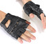 Multi-Use Leather Motorcycle Medium Glove Fingerless Vented Cowhide - 2