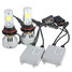 White High Power LED Headlights Dual Beam 40W Low - 3
