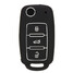 3 Button VW Shell SKODA Seat Silicone Key Cover Keyless Entry Remote Fob - 2