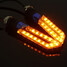 LED Motorcycle Motor Bike Turn Signal Indicators Light Lamp Blue - 3