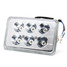 Motorcycle Angel Eyes Headlight 18W 6LED Spotlight 1500lm - 3