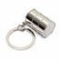 Keyfob Bucket Car Mini Keychain Silver Metal Keyring Model Piston - 3