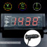 Voltage Meter Digital LED Temperature Thermometer Alarm Display Time 3 in 1 Car - 1